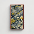Lichen on Stone Blue