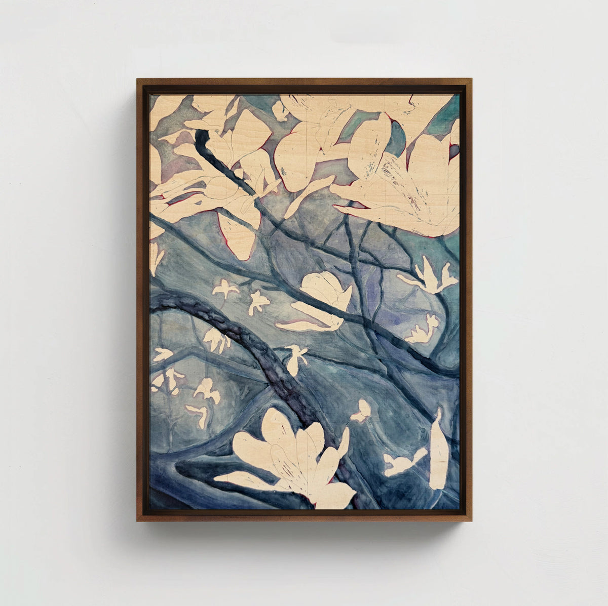 Magnolia Blossoms as seen by a Beetle Indigo